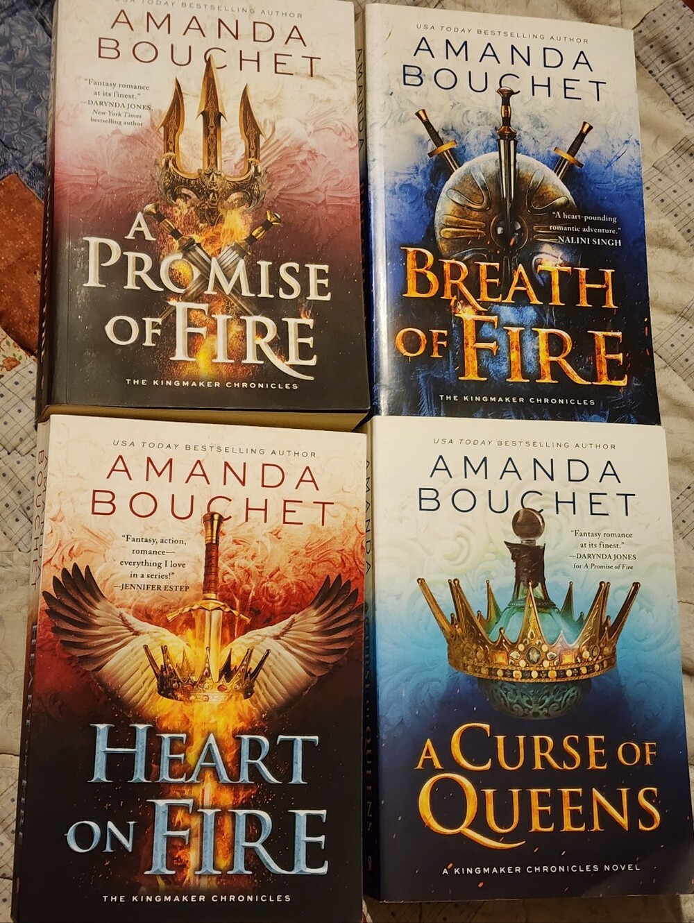 Lot Of Four Amanda Bouchet Kingmaker Books Paperback